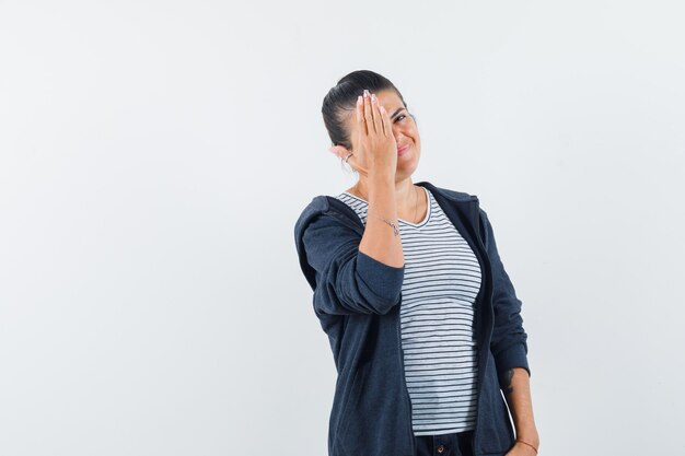 Woman in t-shirt