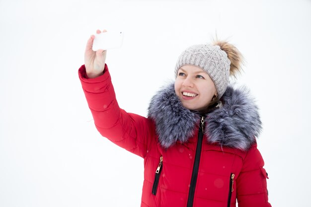 Woman taking a photo