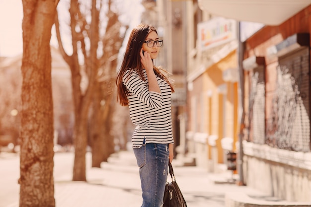 Woman talking on her mobile