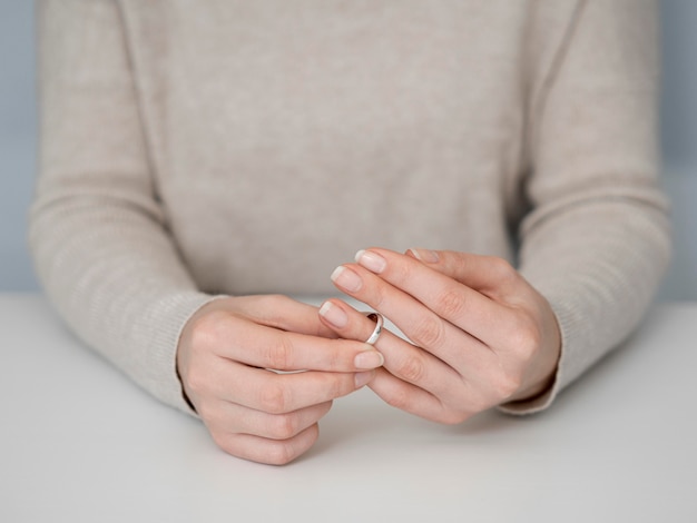 Woman's Isolated Middle Finger With Ring On Black Background Stock Photo,  Picture and Royalty Free Image. Image 68506269.