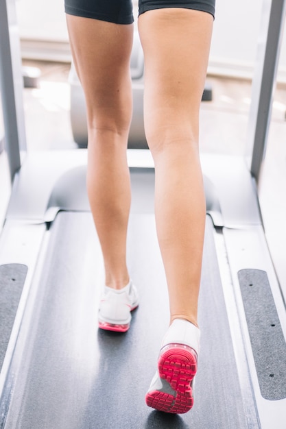 Free photo woman on treadmill