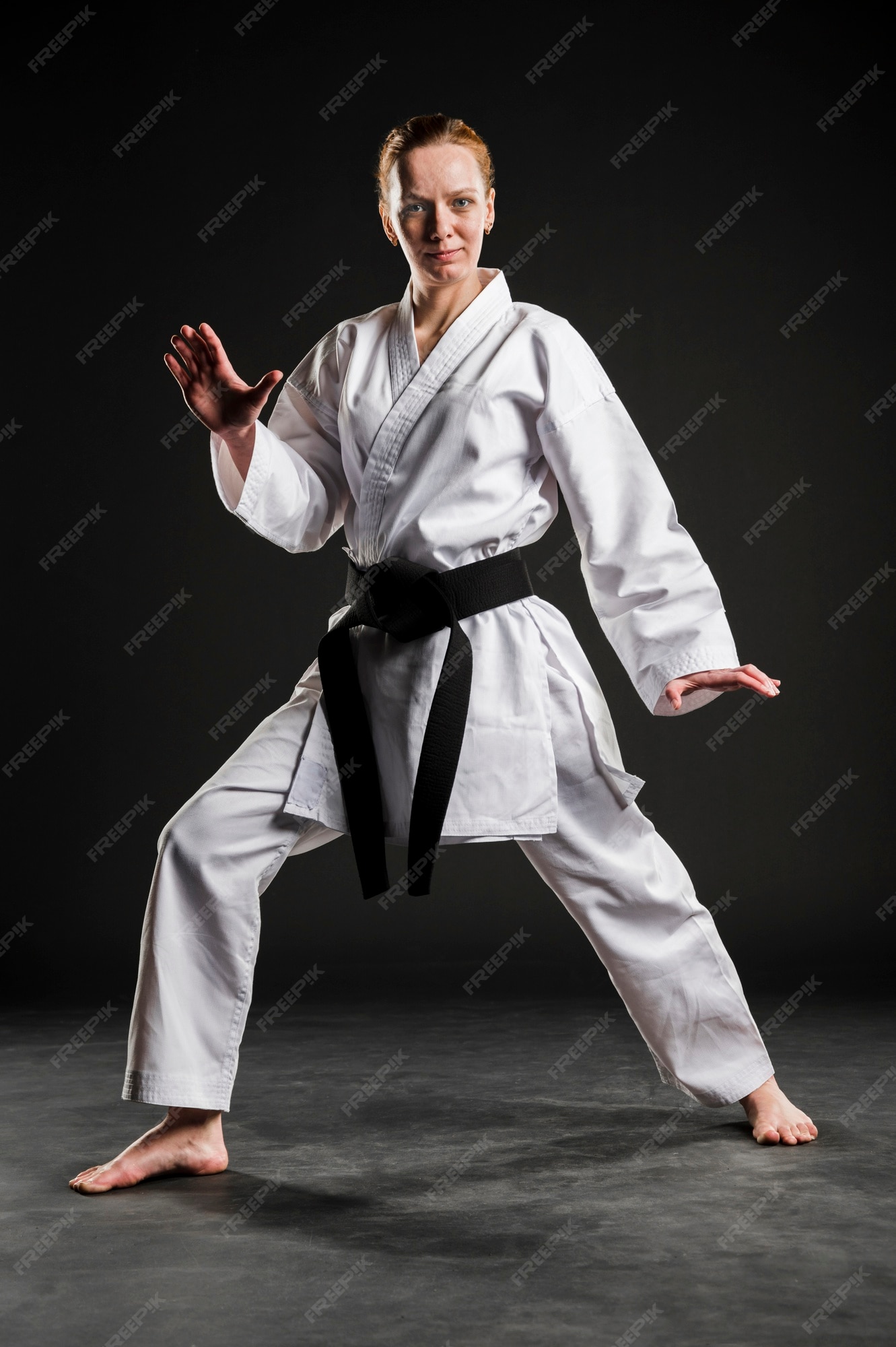 Free Photo | Woman in karate