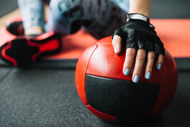 Woman with ball