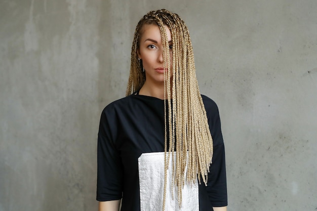 Woman with dreadlocks