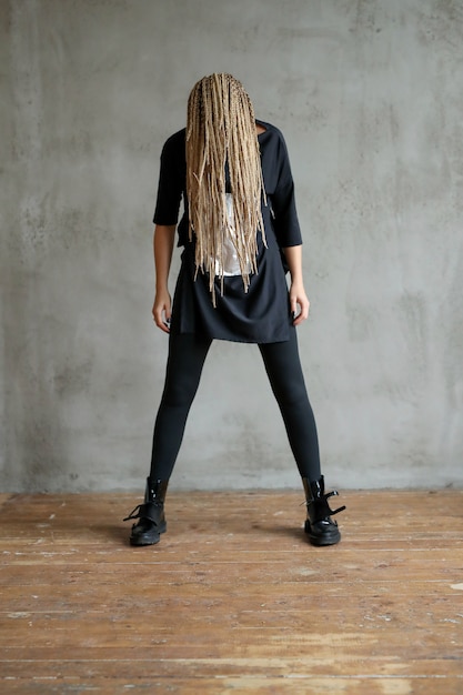 Free photo woman with dreadlocks