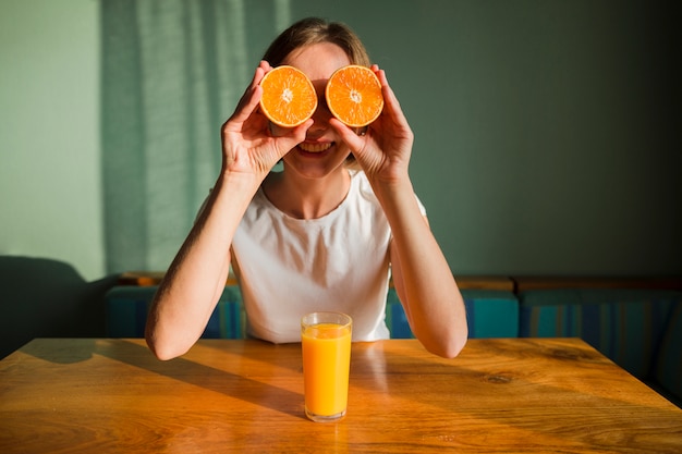 Woman with food