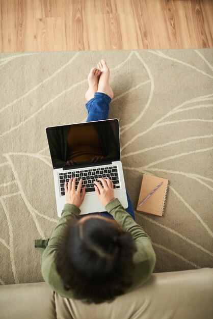 Woman with laptop