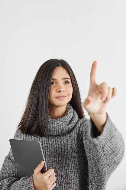 Woman with laptop