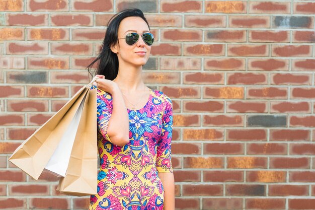 Woman with shopping bags 