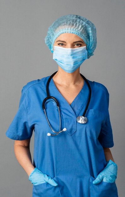 Woman working as doctor