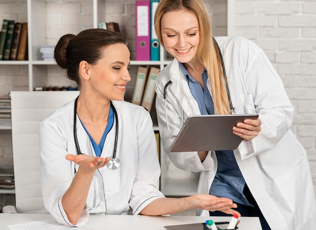 Woman working as doctor