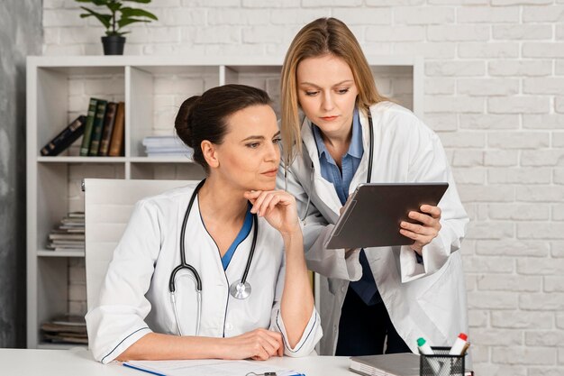 Woman working as doctor