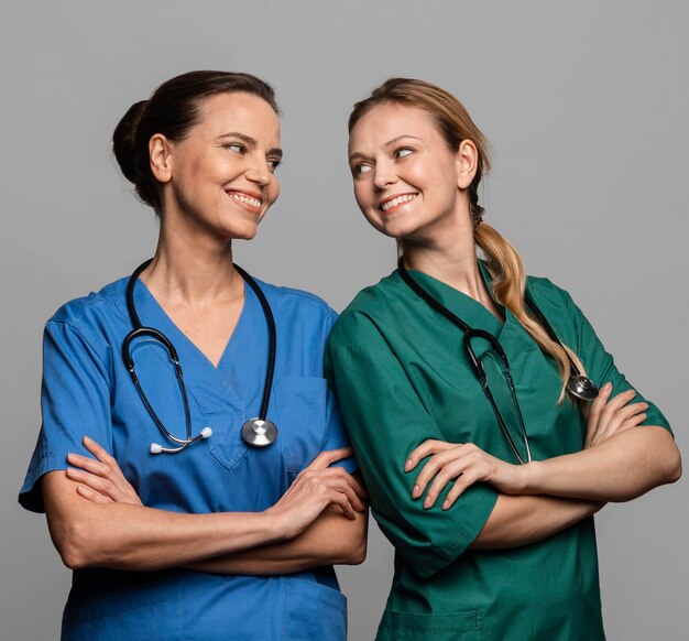 Woman working as doctor