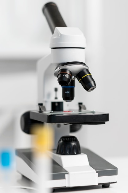 Woman working in laboratory close up