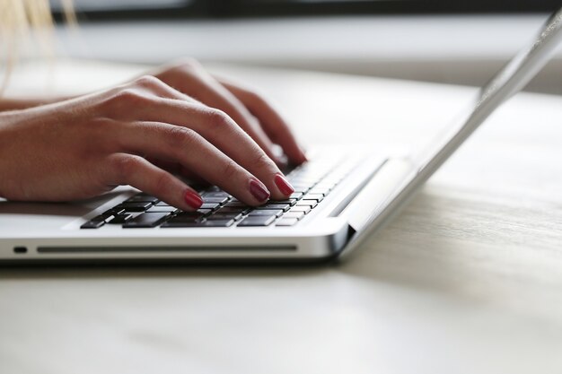 Woman working at the office