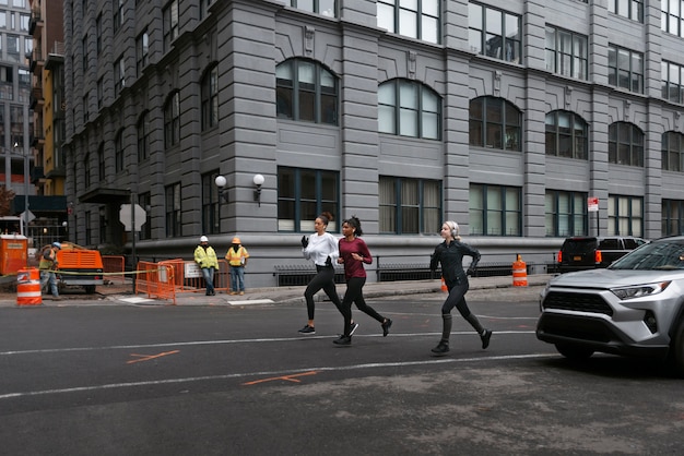 Women doing jogging together