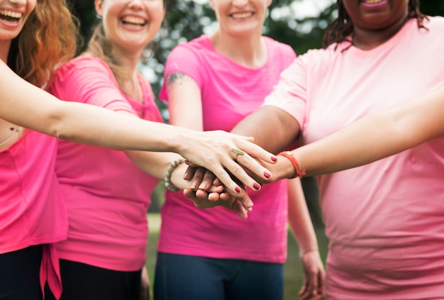 Women fighting breast cancer