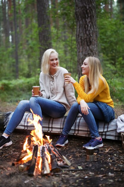 Women in the forest