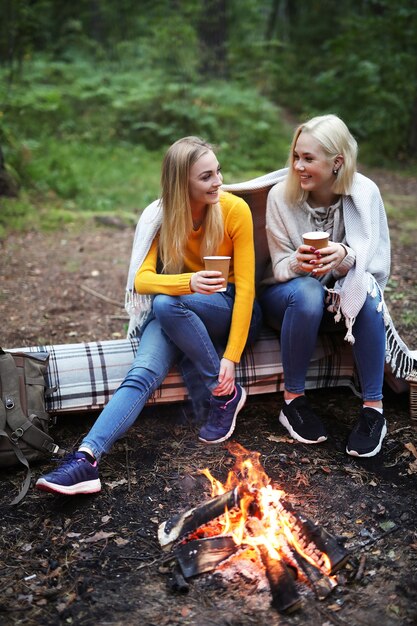 Women in the forest