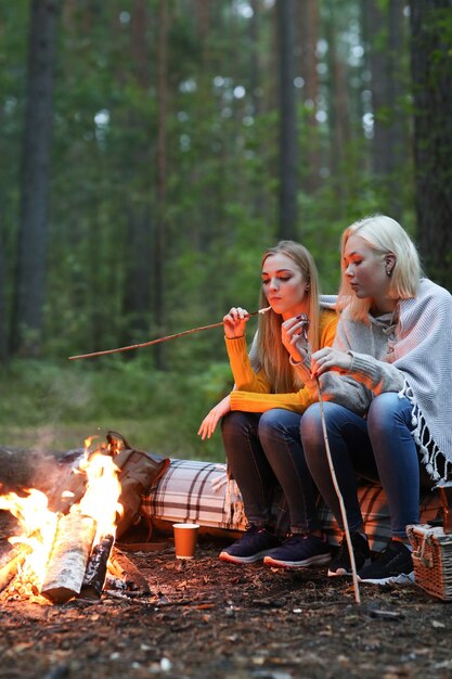 Women in the forest