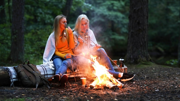 Women in the forest