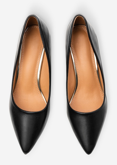 Free photo women's black high heel shoes formal fashion