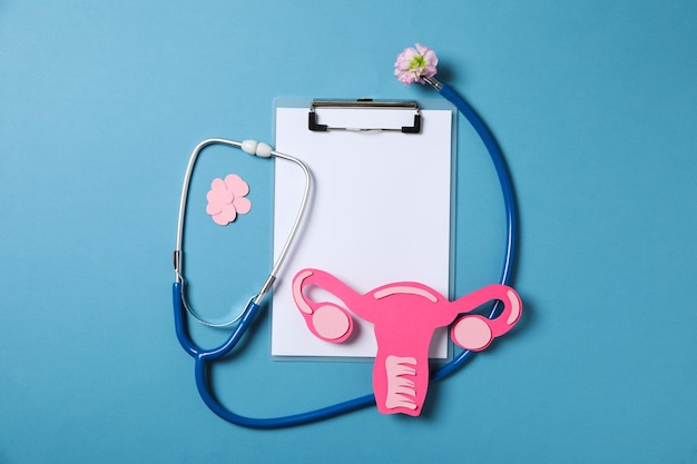 Free photo women's health and women's healthcare concept with uterus