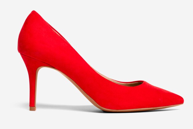 女性の赤いハイヒールの靴のフォーマルなファッション