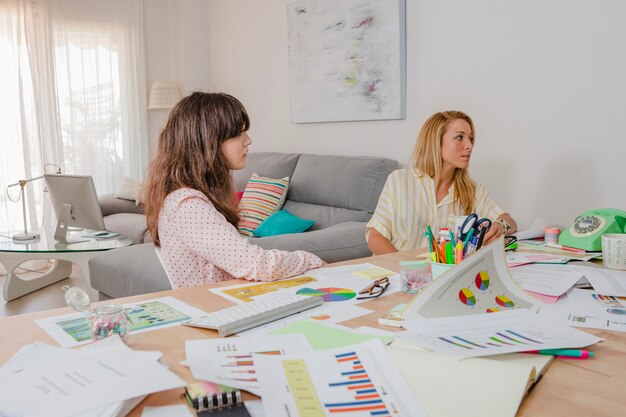 Women sitting on meeting