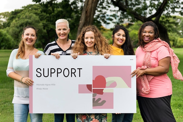 Free photo women support group