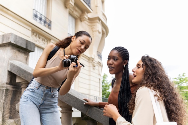 Women traveling together in france