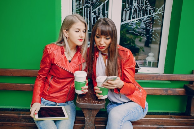 Women watching a mobile