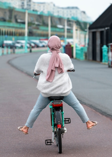 Women wearing hijab an having a good time