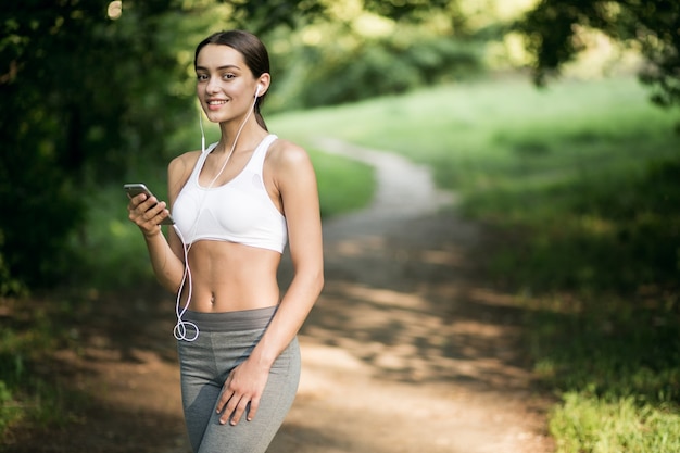 wood background running run girl green