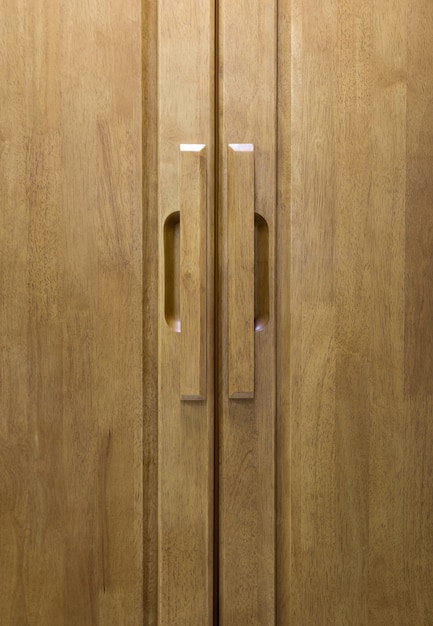 Free photo wood door handle