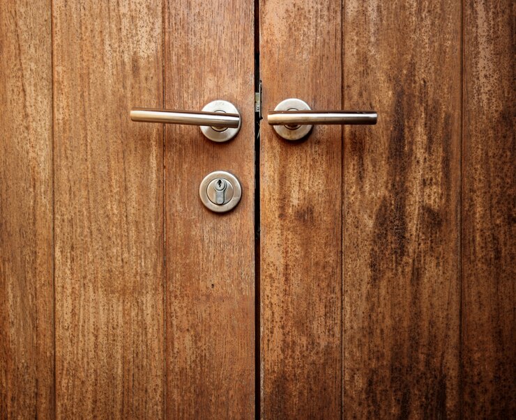 pintu kayu modern