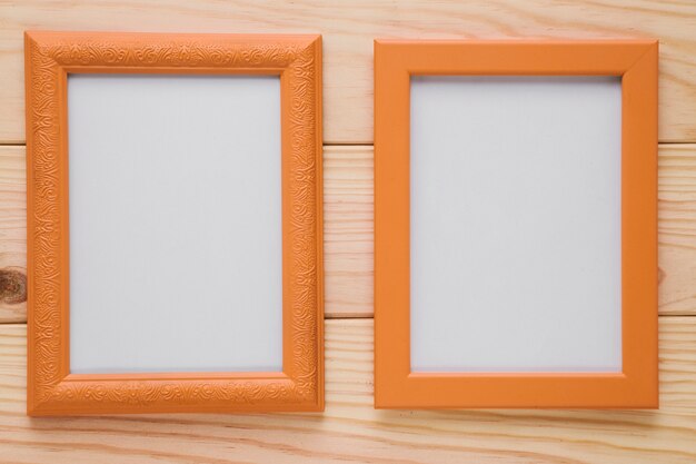 Wood frames with blank space