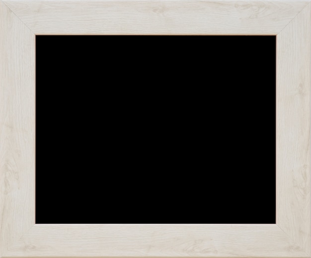 An wooden black picture frame