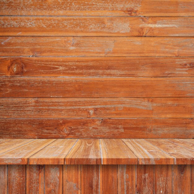 Wooden boards with red tones