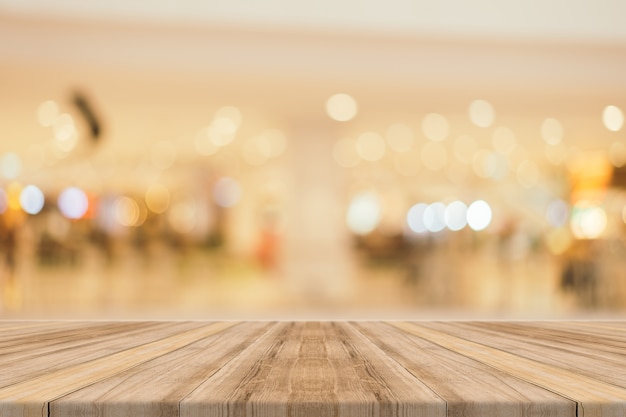 Wooden boards with shiny background