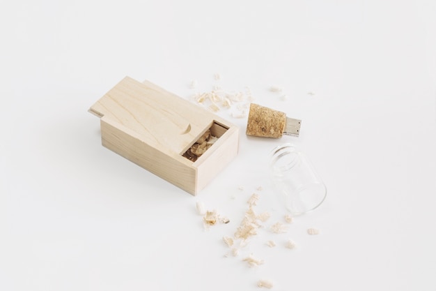 Free photo wooden box