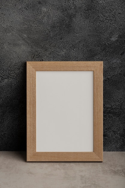 Wooden frame with stucco background