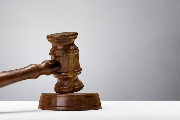 Free photo wooden gavel