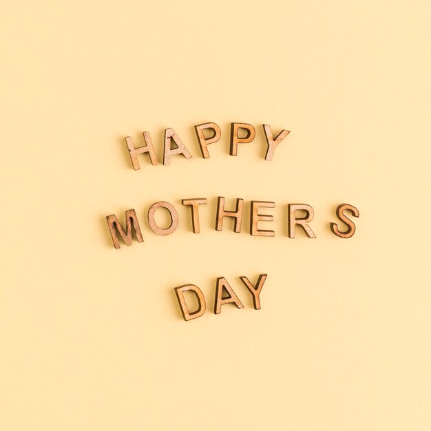 Wooden letters Happy mothers day 