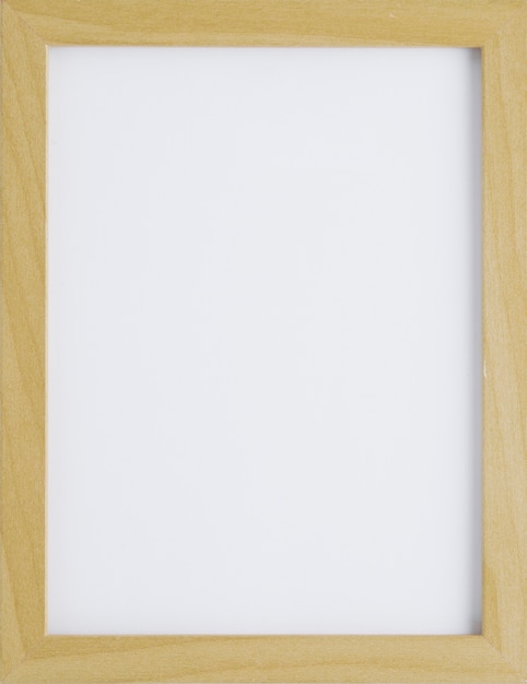 Wooden minimalist frame with empty space 