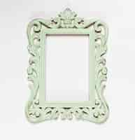 Free photo wooden old mint ornamental frame