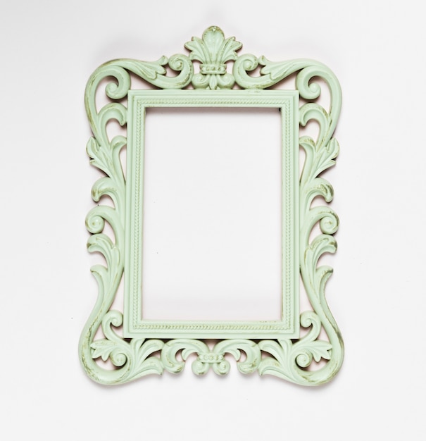 Wooden old mint ornamental frame