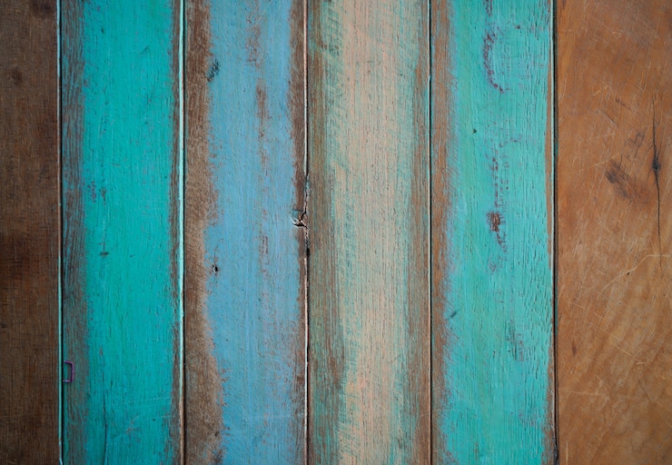Free Photo wooden painted boards