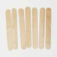 Free photo wooden popsicle garden markers set