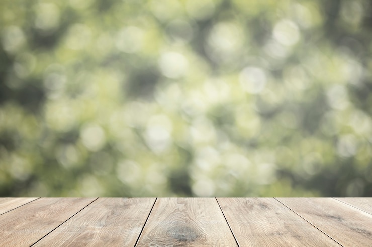 Free Photo wooden table product background